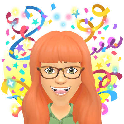 Little Kim surrounded by streamers and confetti