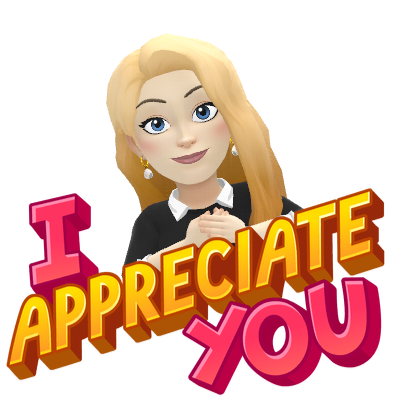 I appreciate you