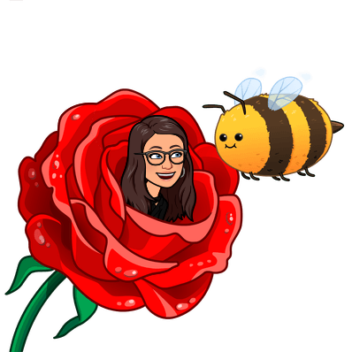 rose and bee