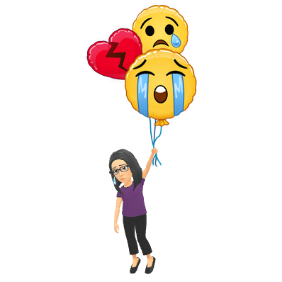 sad emoji balloons