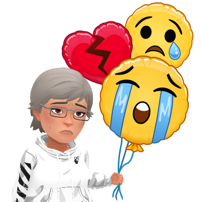sad emoji balloons