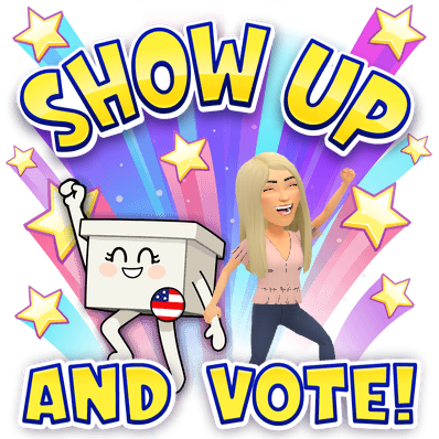 show up and vote