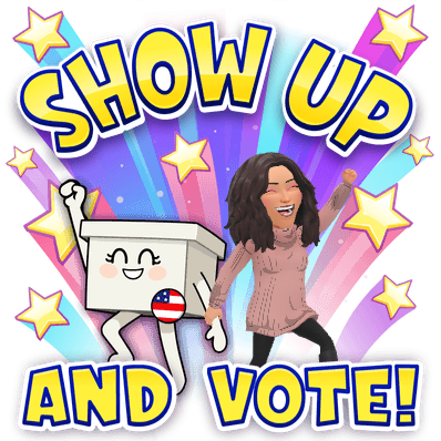 show up and vote