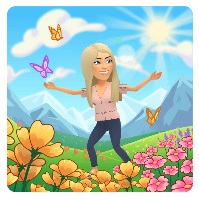 happy stroll in meadow