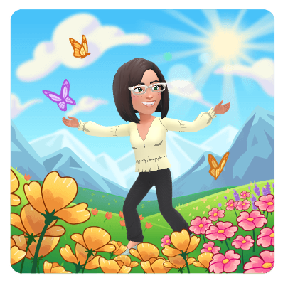 happy stroll in meadow