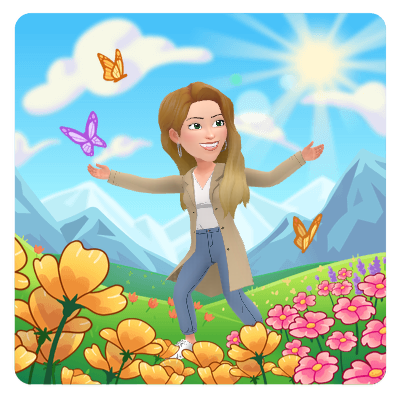happy stroll in meadow