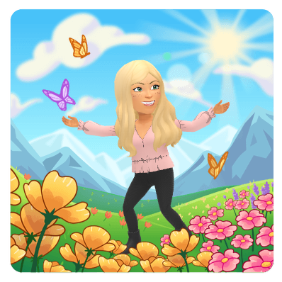 happy stroll in meadow