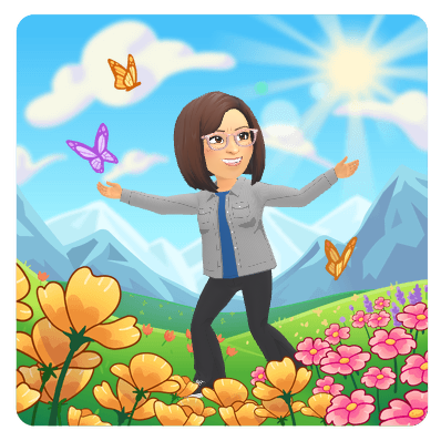 happy stroll in meadow