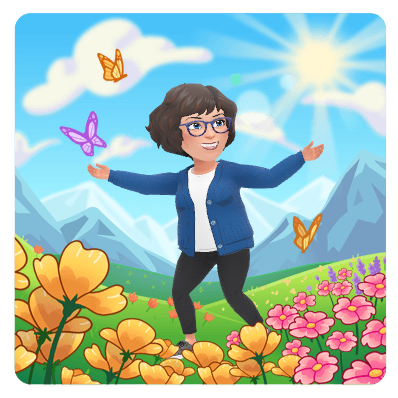 happy stroll in meadow