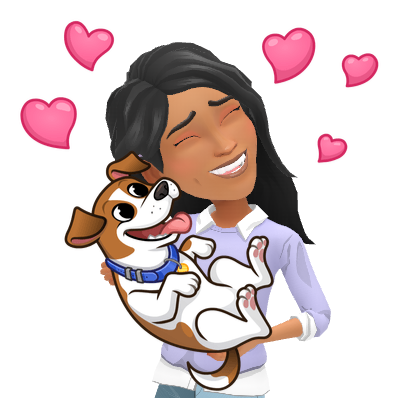 hugging a dog