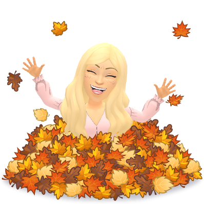 a pile of autumn leaves