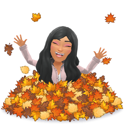 a pile of autumn leaves