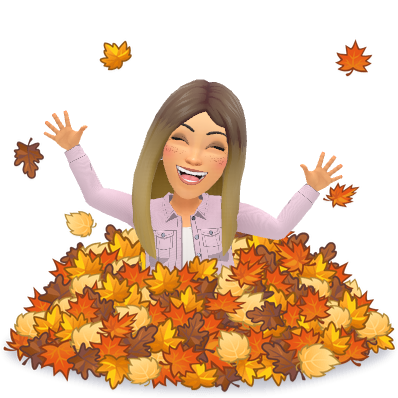 a pile of autumn leaves