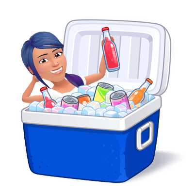 chilling in a cooler