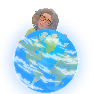 hugging earth