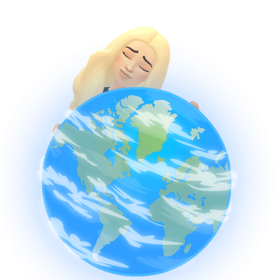 hugging earth