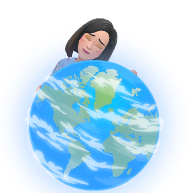 hugging earth