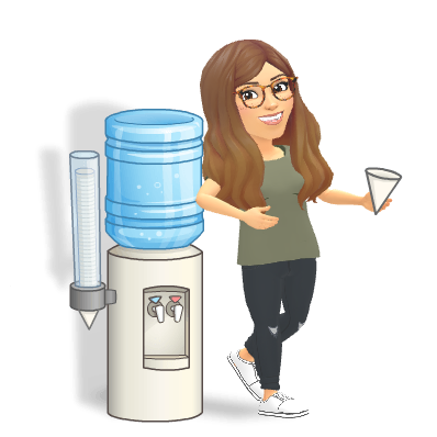 Standing at water cooler
