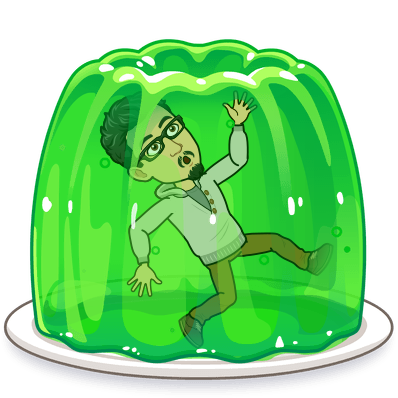 stuck in a green jello mold 