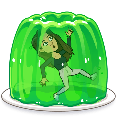 stuck in a green jello mold 
