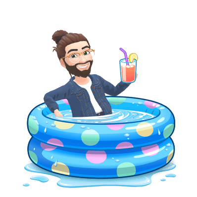 kiddie pool relaxing