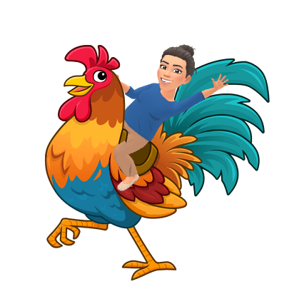 riding a rooster