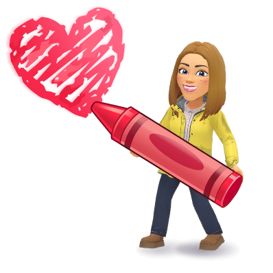 crayon heart