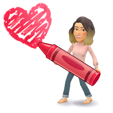 crayon heart