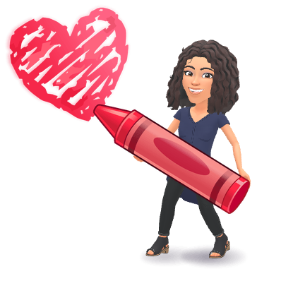 crayon heart