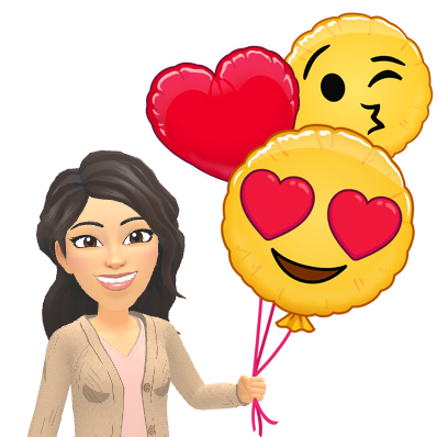love emoji balloons