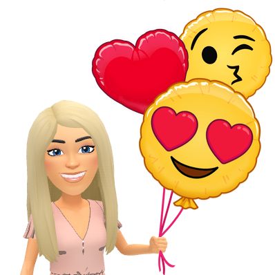 love emoji balloons