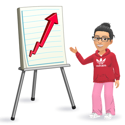 positive red arrow presentation