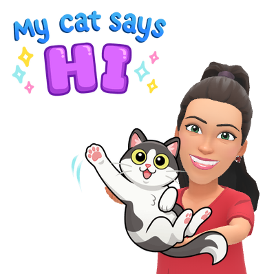 my cat says hi