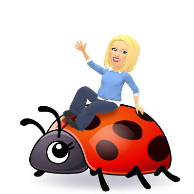 riding a ladybug