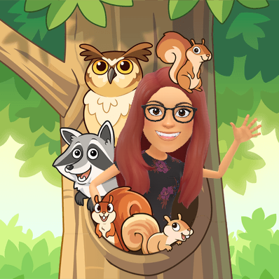 waving with forest critters