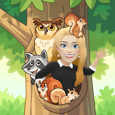 waving with forest critters