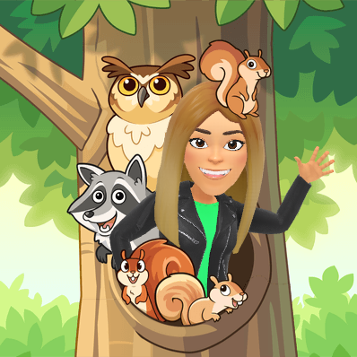 waving with forest critters