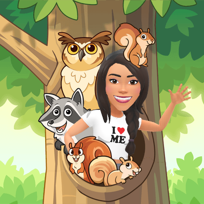 waving with forest critters