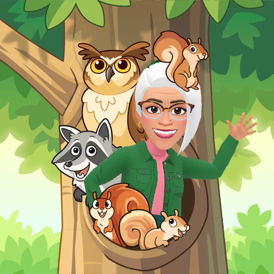 waving with forest critters