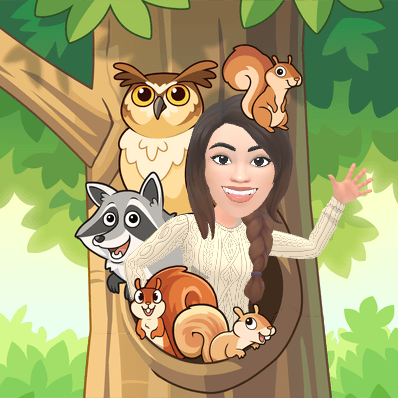 waving with forest critters