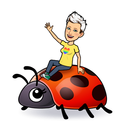 riding a ladybug
